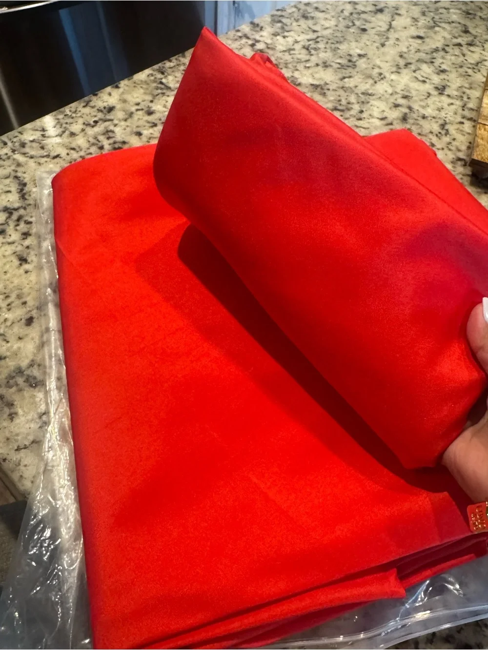 Red Round Tablecloth - Classic Event Dining Cover